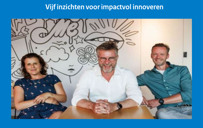 vijf inzichten met loor Kloosterman (directie CIO-Rijk, afd. I-stelsel en Vakmanschap), Harm van den Boogaard (innovatie manager, FMHaaglanden) en Olof Schuring (innovatie- adviseur, Ministerie van Justitie en Veiligheid)